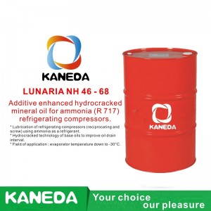 KANEDA LUNARIA NH 46 - 68 المضافات المعدنية المحسنة بالهيدروكربونات المضافة لضواغط التبريد بالأمونيا (R 717).