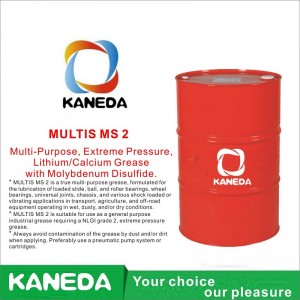 KANEDA MULTIS MS 2 متعددة الأغراض ، ضغط شديد ، شحم ليثيوم / كالسيوم مع ثاني كبريتيد الموليبدينوم.