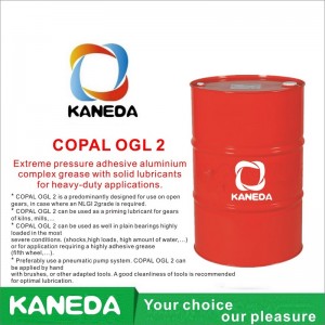 KANEDA COPAL OGL 2 شحوم الألمنيوم المعقدة ذات الضغط الشديد مع مواد تشحيم صلبة للتطبيقات الشاقة.